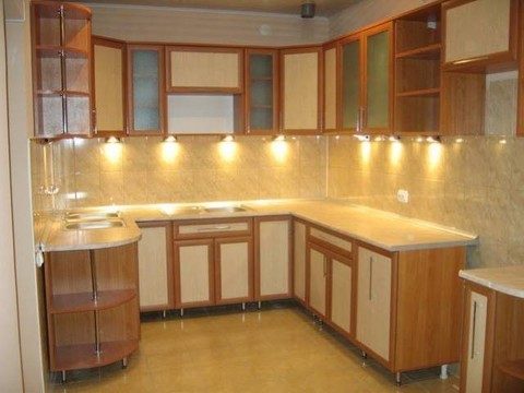 Кухня с подсветкой